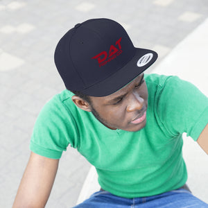 Red DAT Embroidered Flat Brim