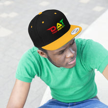 Load image into Gallery viewer, Rasta DAT Embroidered Flat Brim