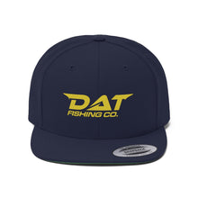 Load image into Gallery viewer, Yellow DAT Embroidered Flat Brim