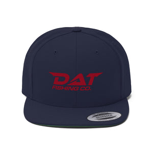 Red DAT Embroidered Flat Brim